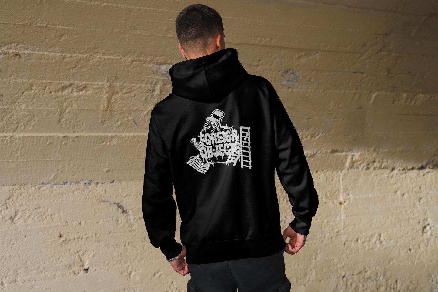Foreign Objects Heavy Blend Hardcore Wrestling Hoodie