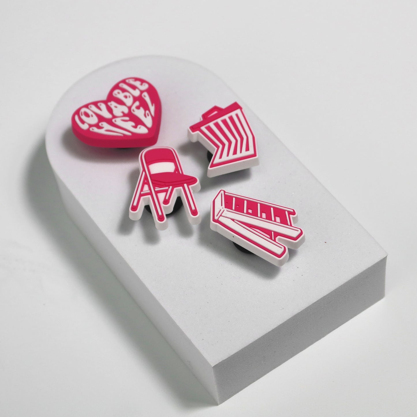 Lovable Heel Foreign Objects Jibbitz™ Hardcore Wrestling Shoe Charms for Crocs™