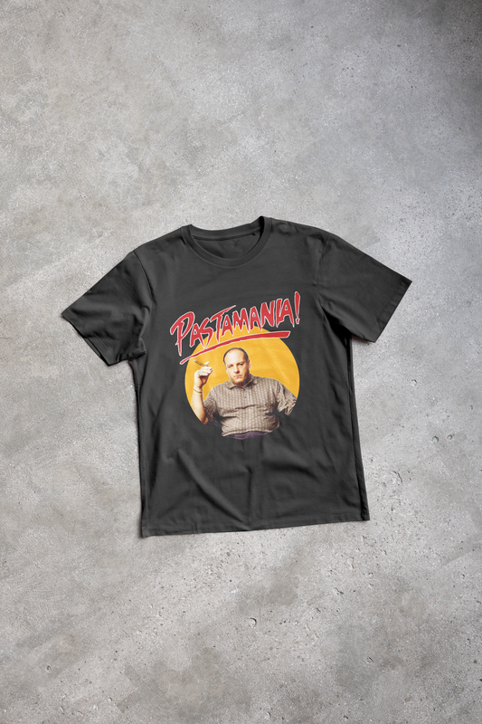 PASTAMANIA Parody Black Ultra Cotton Tee